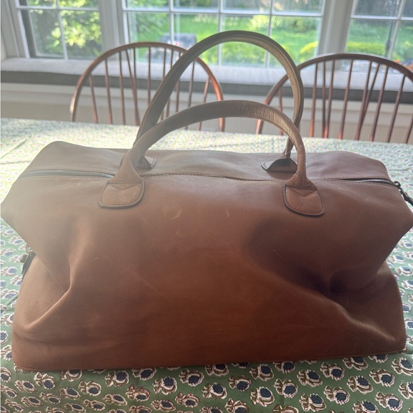 Brown Leather Weekender Bag - Picture 4 of 4